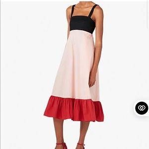 kate spade colorblock al fresco midi dress